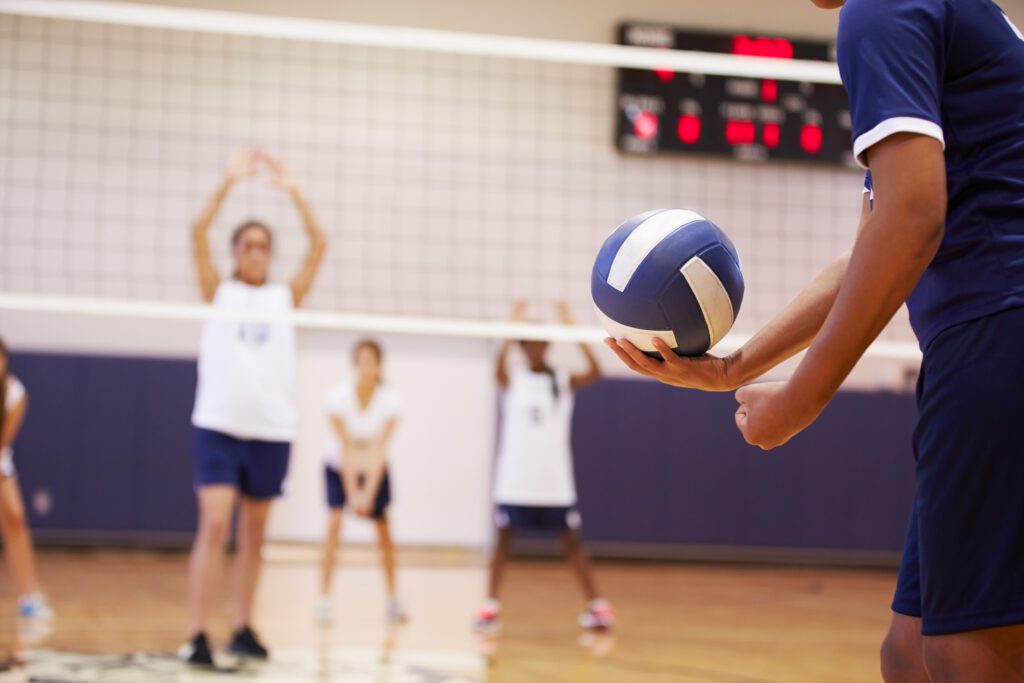 Central Sport volleyball serve.